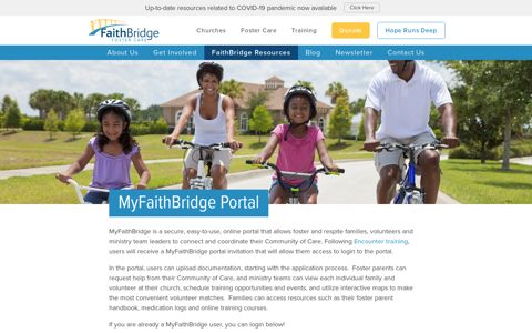 MyFaithBridge Portal - FaithBridge Foster Care