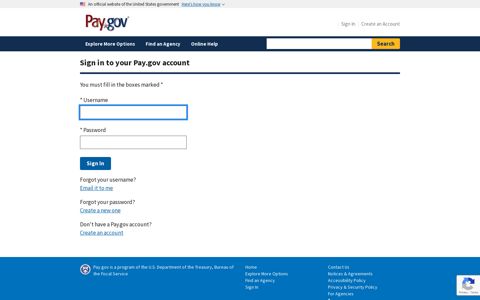 Sign in to your Pay.gov account - Pay.gov