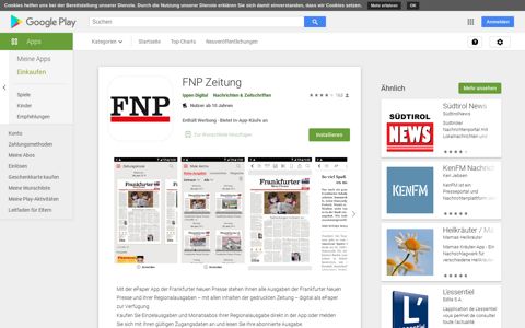 FNP Zeitung – Apps bei Google Play