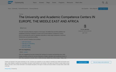 The University and Academic Competence Centers IN ...