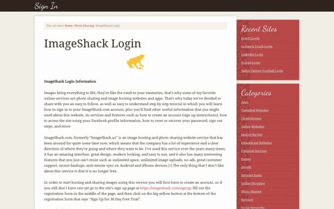 ImageShack Login - Signin.co