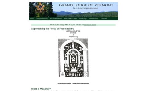 Approaching the Portal of Freemasonry