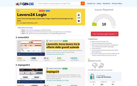 Lavoro24 Login - A database full of login pages from all over ...
