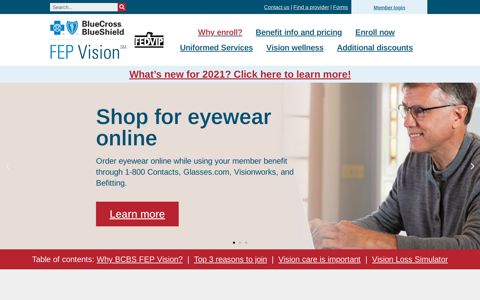 BCBS FEP Vision: Vision care for federal employees