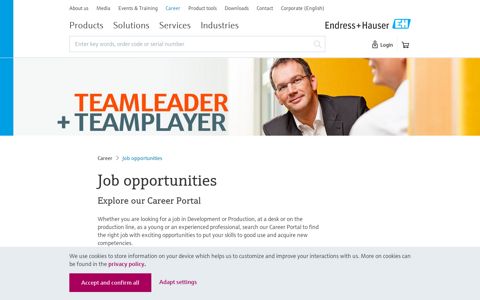 Job opportunities | Endress+Hauser