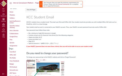 KCC Student Email : CASX731.01 - Intro to Canvas Learning ...