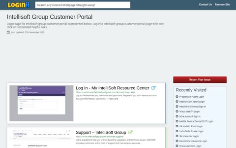 Intellisoft Group Customer Portal - Loginii.com
