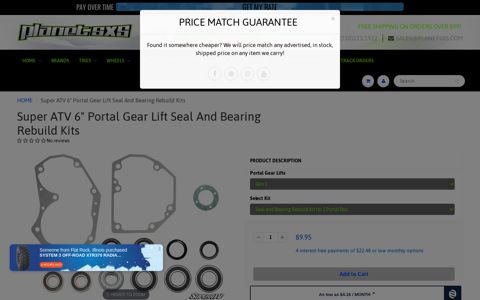 Super ATV 6" Portal Gear Lift Seal And Bearing Rebuild Kits ...