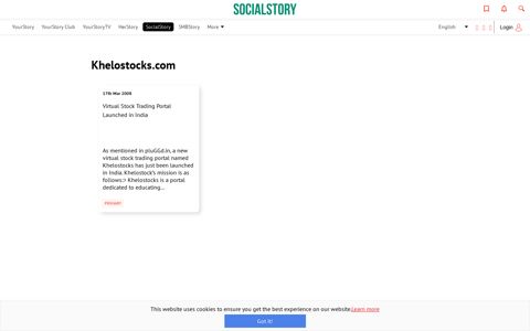 SocialStory | Khelostocks.com - YourStory