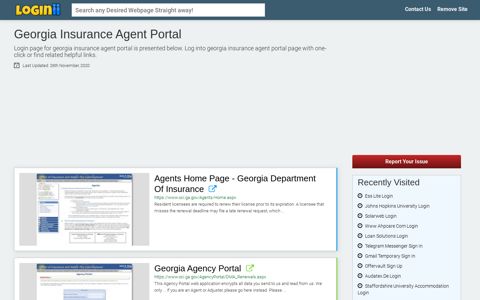 Georgia Insurance Agent Portal - Loginii.com