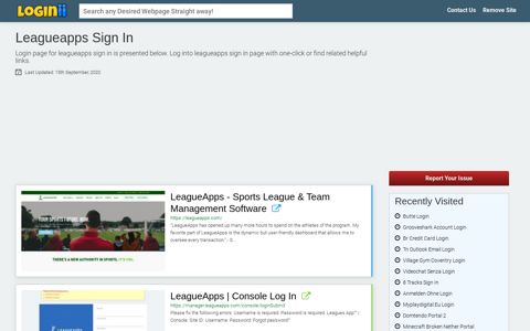 Leagueapps Sign In - Loginii.com