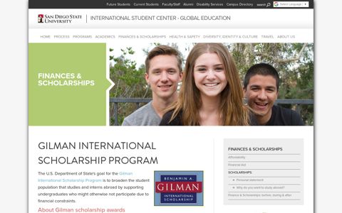 Gilman Scholarship | SDSU