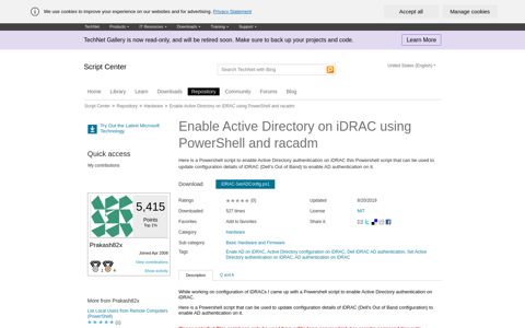 Script Enable Active Directory on iDRAC using PowerShell ...