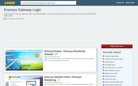 Enecsys Gateway Login - Loginii.com
