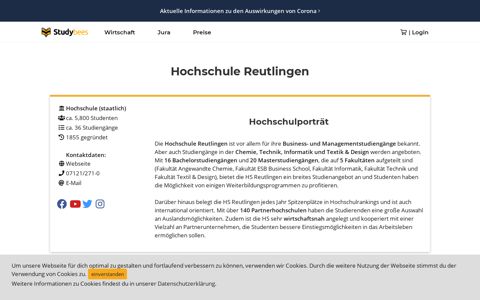 Hochschule Reutlingen - Studiengänge und Crashkurse ...