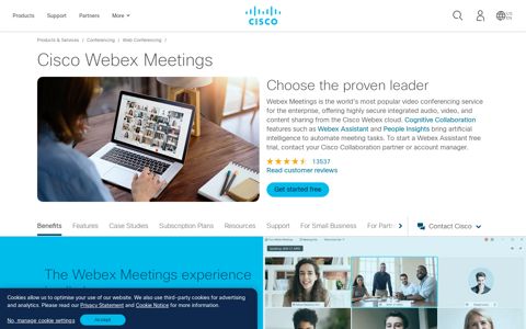 Virtual meetings - Cisco Webex Meetings - Cisco