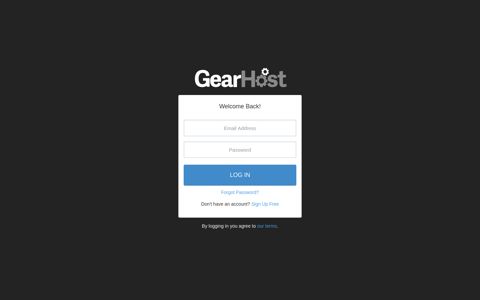 GearHost AppCloud | Login