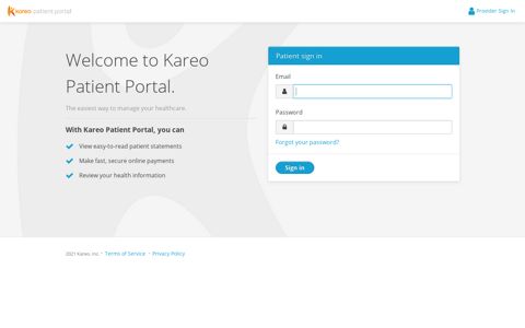 Patient Portal - Kareo