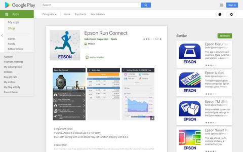 Epson Run Connect - Apps on Google Play