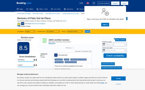 130 Verified Reviews of Flats Gol de Placa | Booking.com
