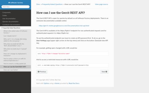 How can I use the Gerrit REST API? — software-factory ...