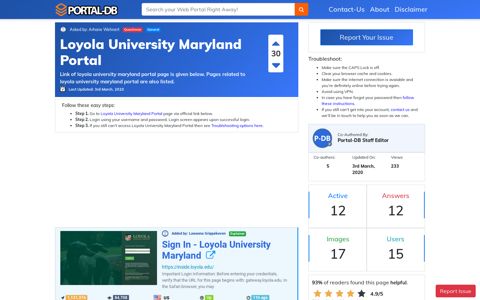 Loyola University Maryland Portal