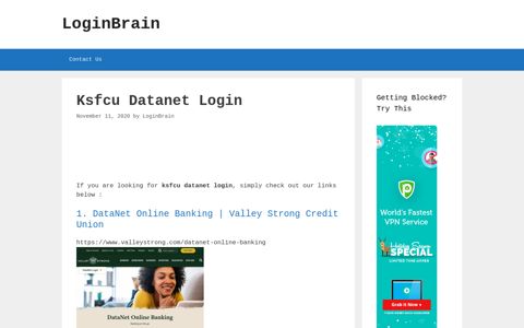 ksfcu datanet login - LoginBrain