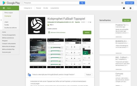Kickprophet Fußball-Tippspiel – Apps no Google Play