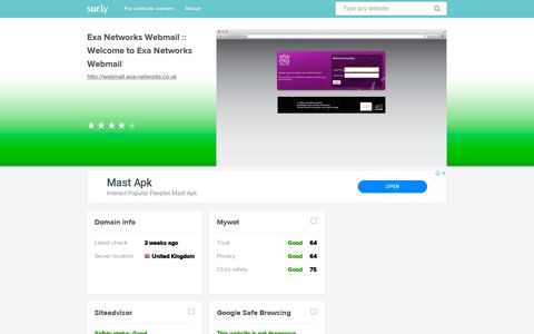 webmail.exa-networks.co.uk - Exa Networks Webmail ... - Sur.ly