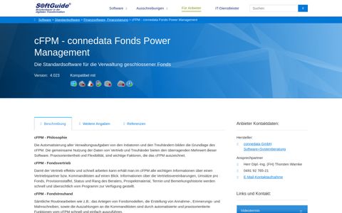 cFPM - connedata Fonds Power Management - Softguide