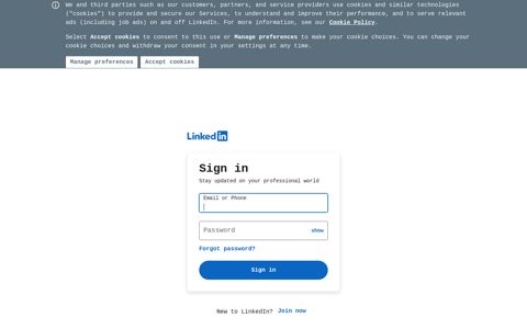 LinkedIn Login, Sign in | LinkedIn - Enfilade