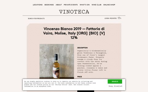 Vincenzo Bianco 2019 — Fattoria di Vaira, Molise, Italy [ORG ...