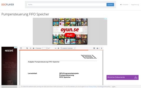 Pumpensteuerung FIFO Speicher - PDF Free Download