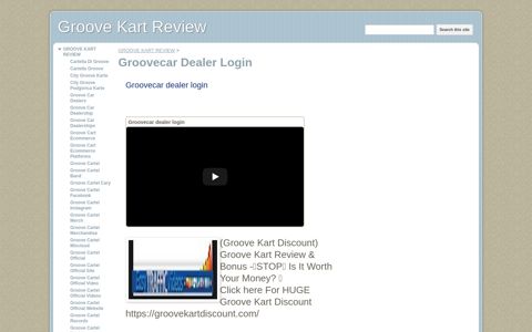 Groovecar Dealer Login - Groove Kart Review - Google Sites