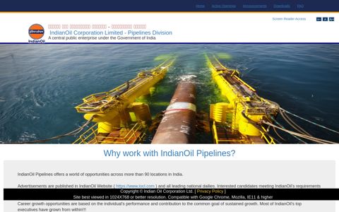 IndianOil Corporation Limited - Pipelines Division