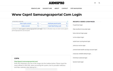 www gspn1 samsungcsportal com ✔️ GSPN - AhmsPro.com
