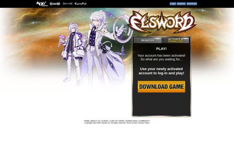 Activation - Elsword Online NA - KOG Games