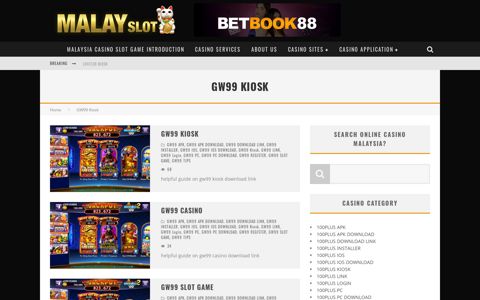 GW99 Kiosk Archives - Malayslot Trusted Casino Services in ...
