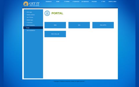 Portal - GetIT - Reliance Industries Limited