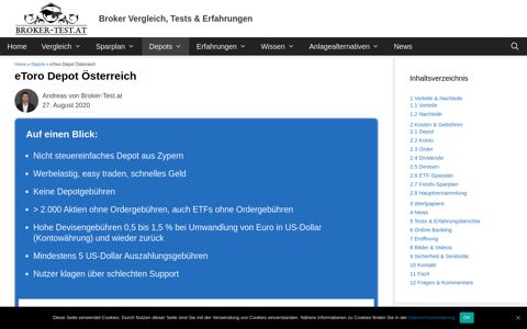 eToro Depot Österreich - Broker Vergleich, Tests & Erfahrungen