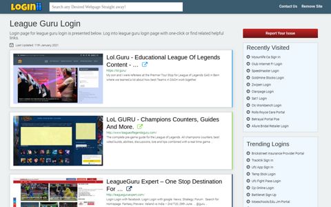 League Guru Login - Loginii.com