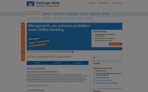 Online-Banking - Freisinger Bank eG