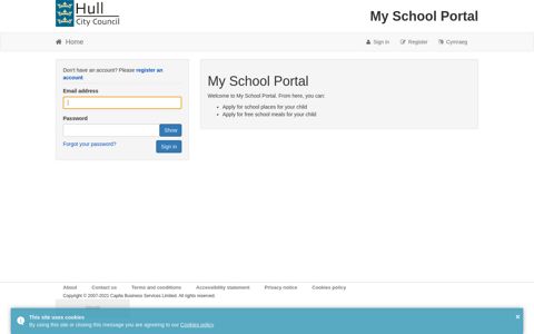 My School Portal - Sign in
