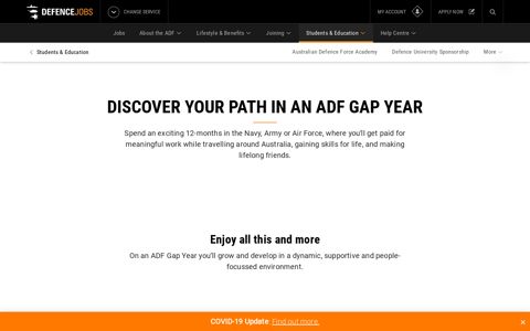 Defence Jobs Australia - Discover your path in an ADF Gap Year