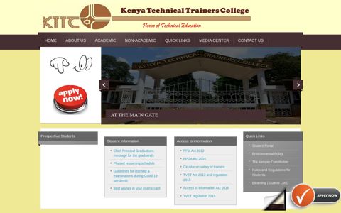 Kenya Technical Trainers College - Home
