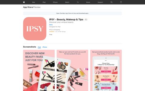 ‎IPSY - Beauty, Makeup & Tips on the App Store