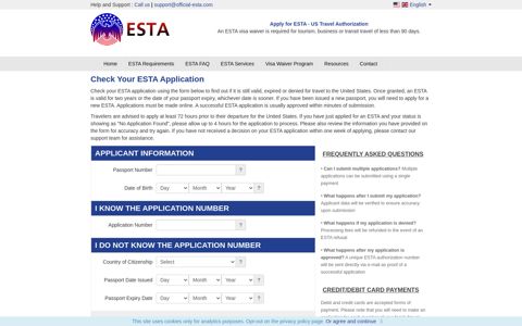 Check Your ESTA Application - Official ESTA