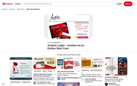 Justine Login | Skincare online, Skin care, Login - Pinterest