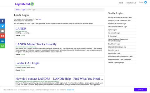 Landr Login LANDR - https://app.landr.com/ - LoginDetail