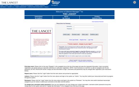 The Lancet - Editorial Manager